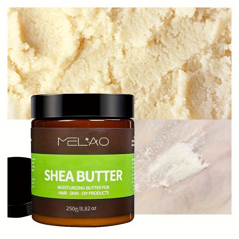 Shea Butter Raw - MELAO Bio-Sheabutter für Körper und Gesicht,