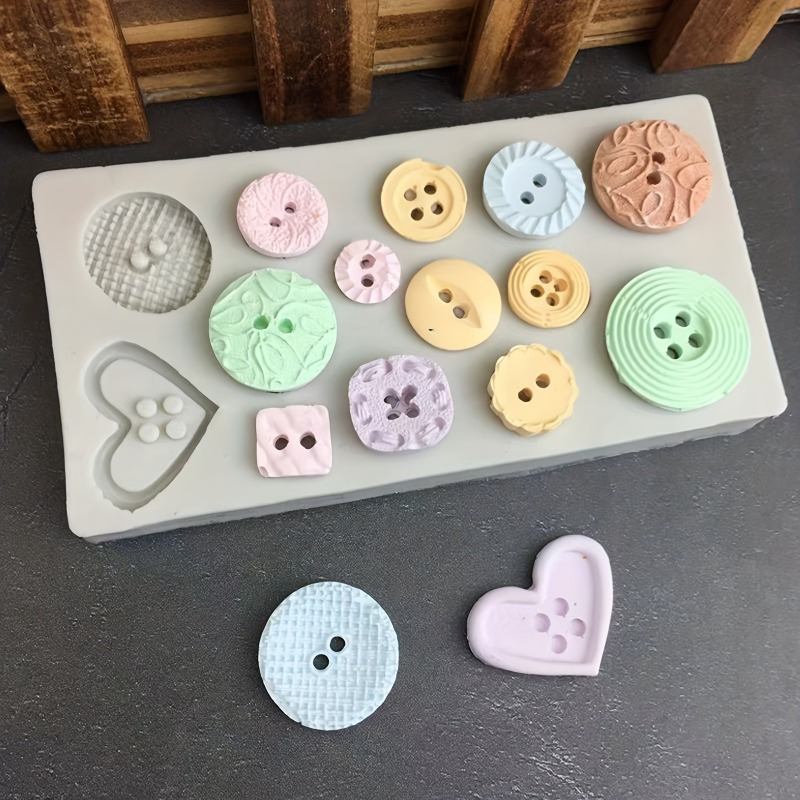 Soap Making Dish - Knopfförmige Silikonform für Seifen- und Kerzendekoration