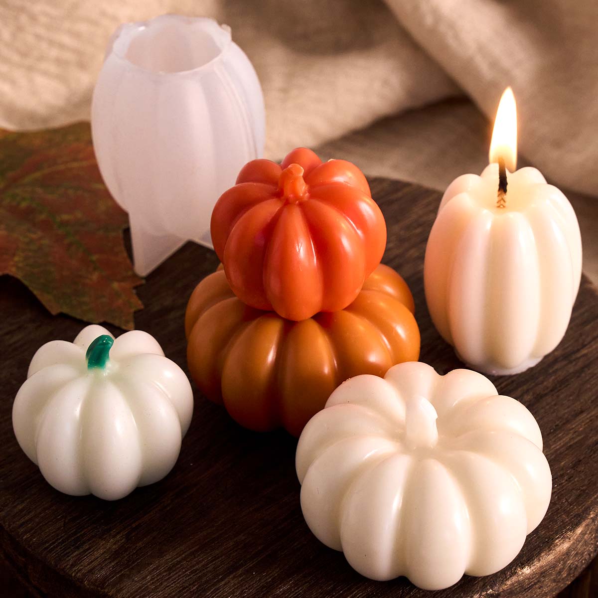Soap Making In Home - Halloween-Kürbis-Silikonform für Duftkerzen, Seife, Harz, Gips,