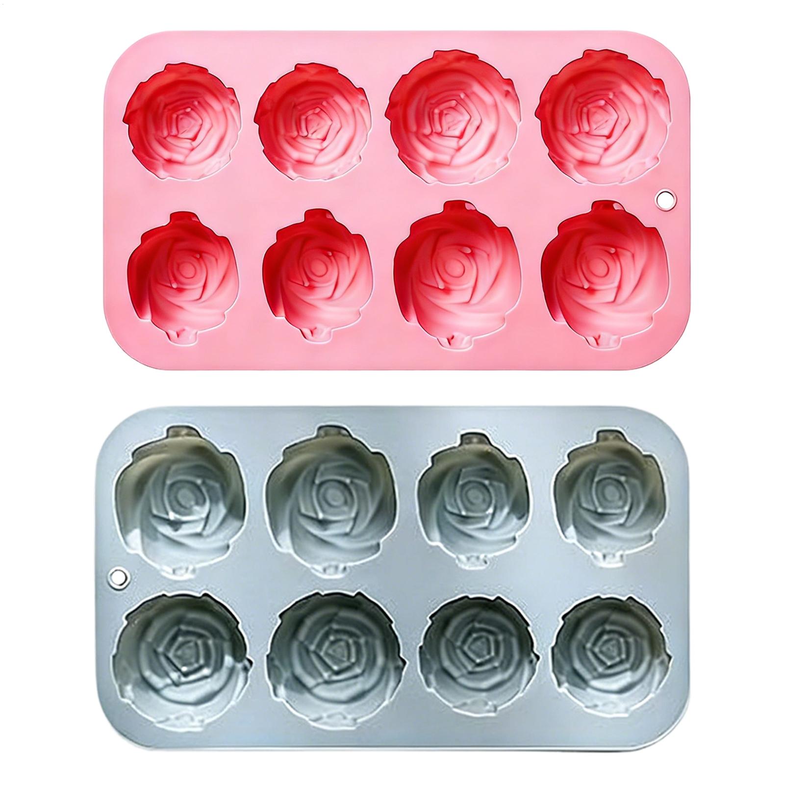 Soap Making In Home - 8-Loch Rosenblüten-Silikonformen Handgemachte Seifen- und Kerzenformen