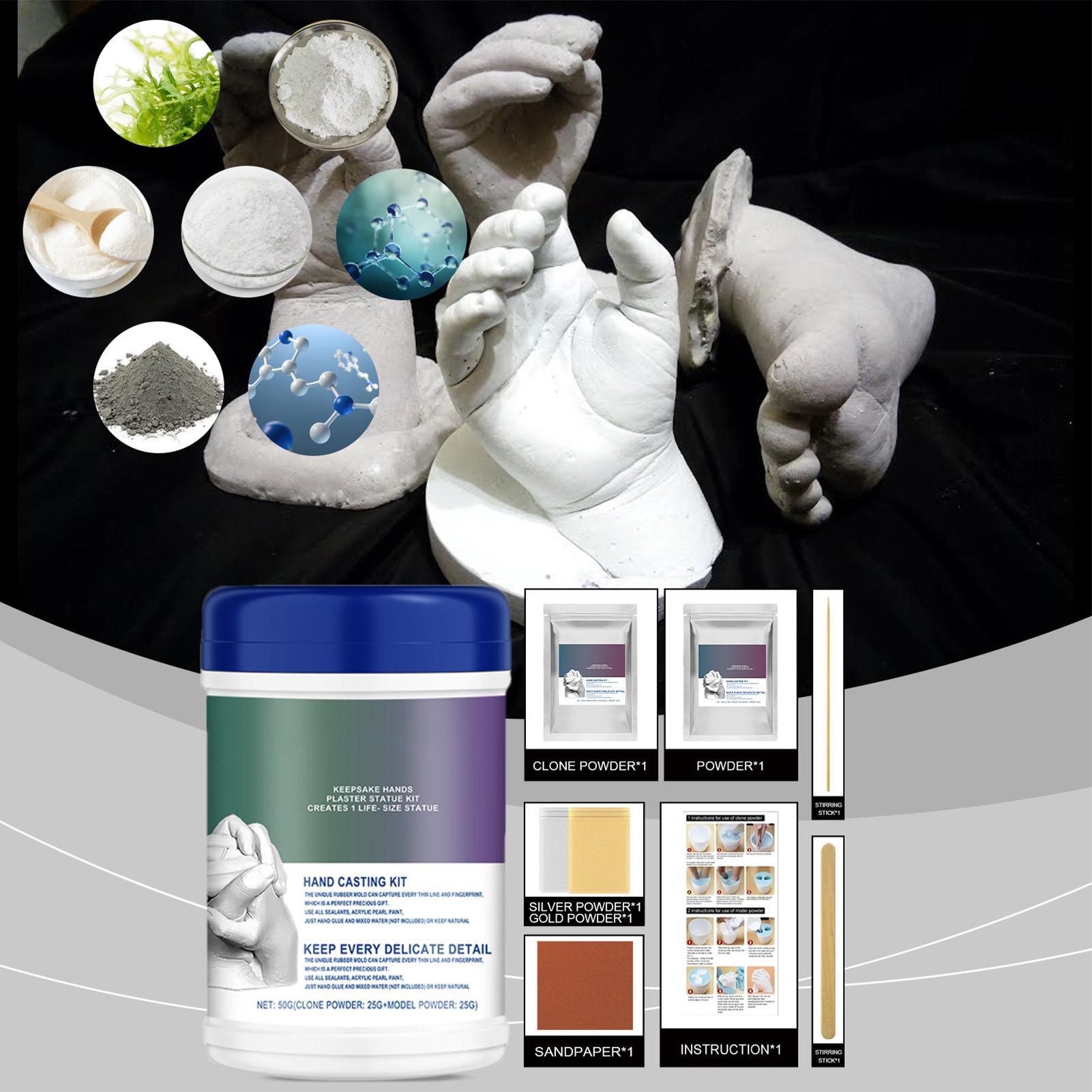 Soap Making Activity - Baby-Hand- und Fußabdruck-Set, Seifenherstellungszubehör, Gips für