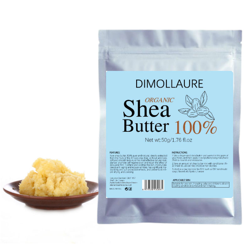 Shea Butter Raw - Dimollaure 50 g natürliche organische unraffinierte