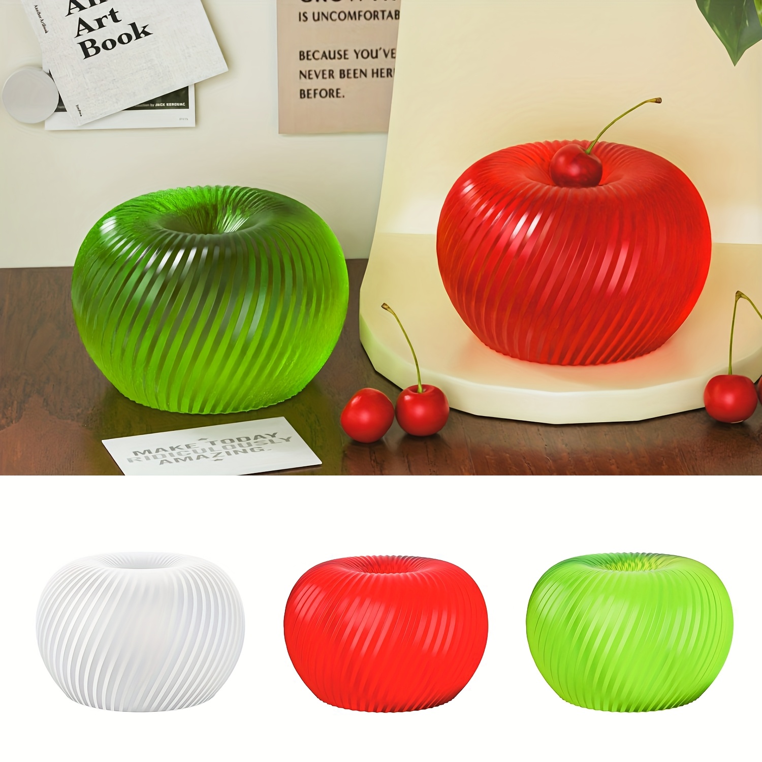 Soap Making Dish - Eine trendige rote Apfel-Silikonform, geeignet für