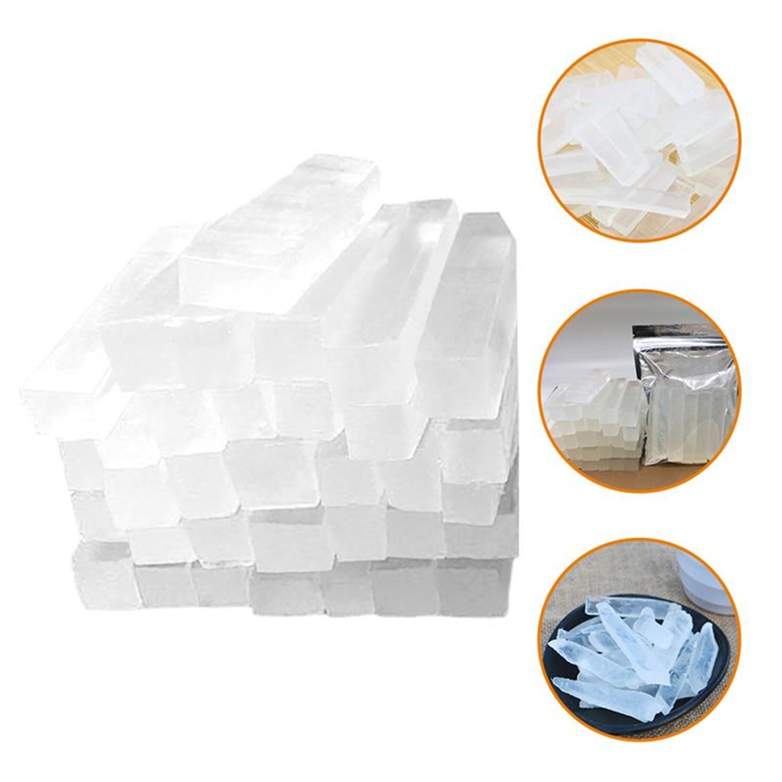 Soap Making Activity - 250g Beutel Klares Glycerin-Seifenbasis für Bio-Handseifenherstellung,