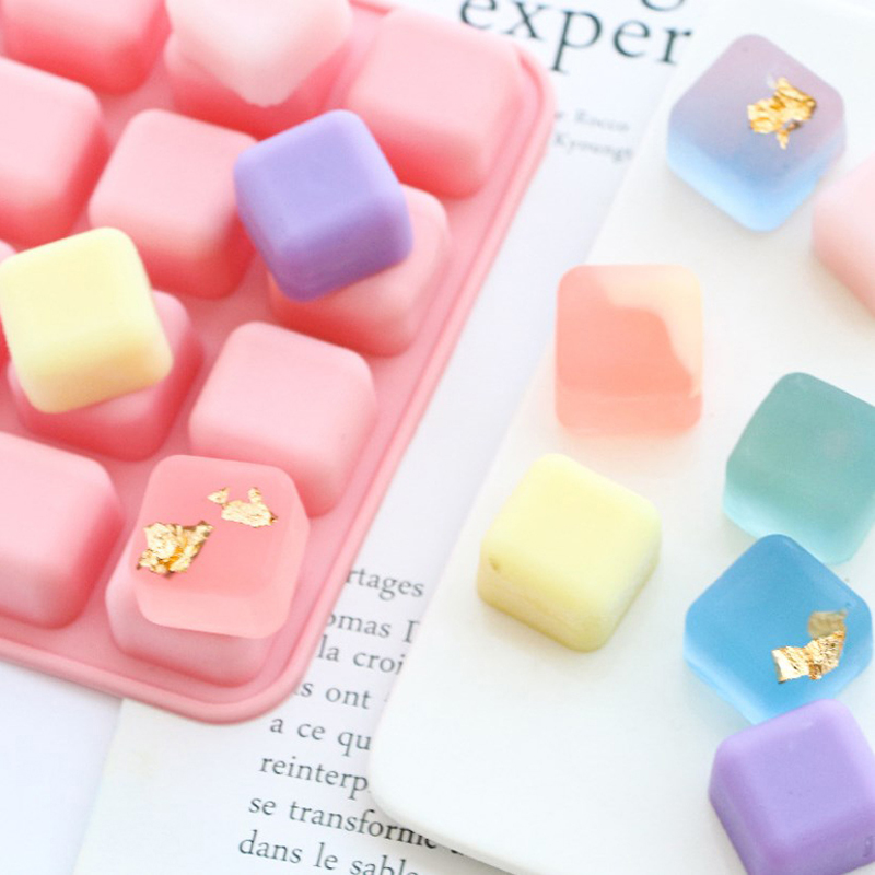 ● 16-fach quadratische Silikon – Soap Making Jelly Bewertung und Preis