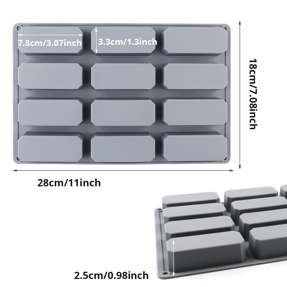 Rechteckige Silikon-Kuchenform – Soap Making Jelly Bewertung und Preis