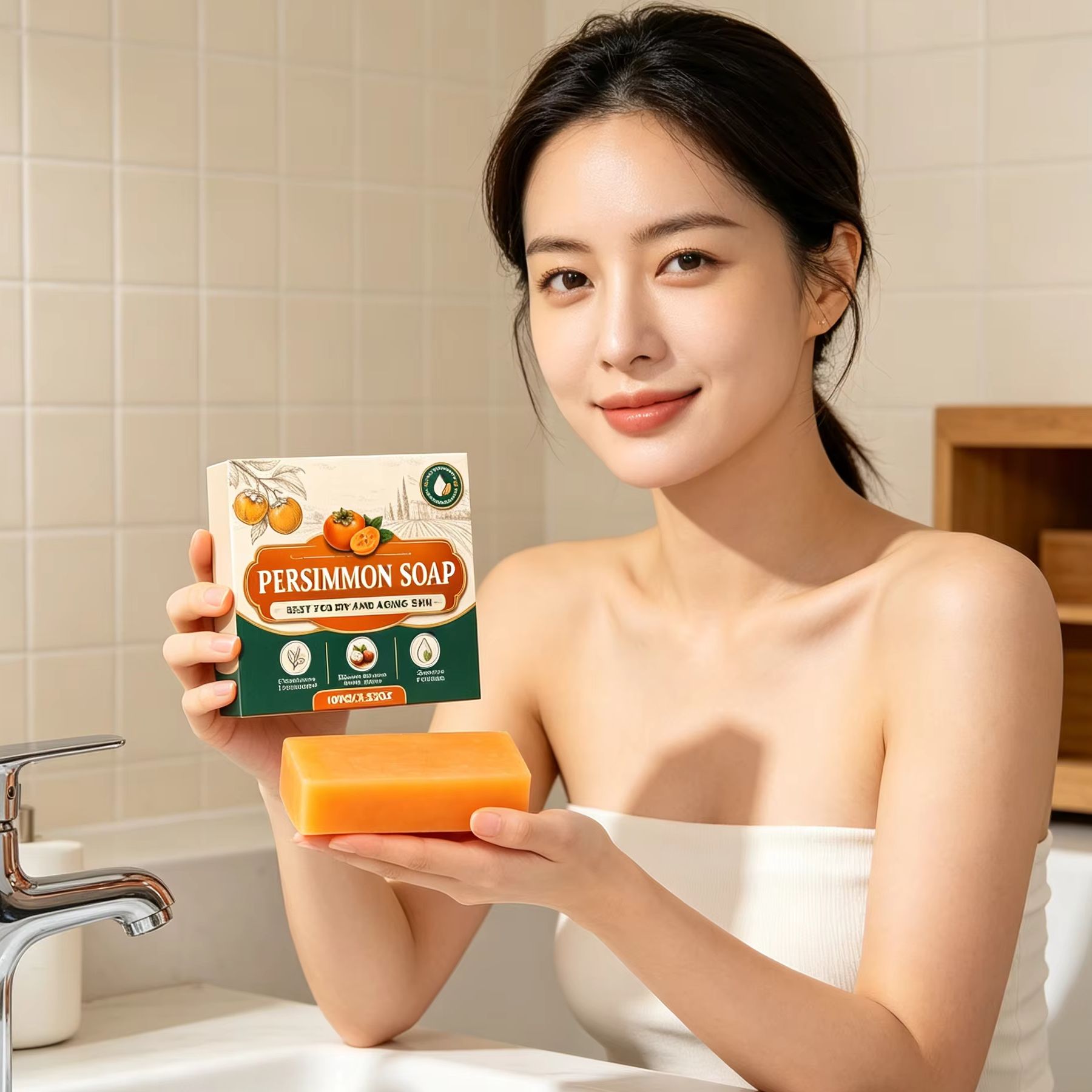 Persimmon-Seife Körpergeruchse – Shea Butter Raw Bewertung und Preis