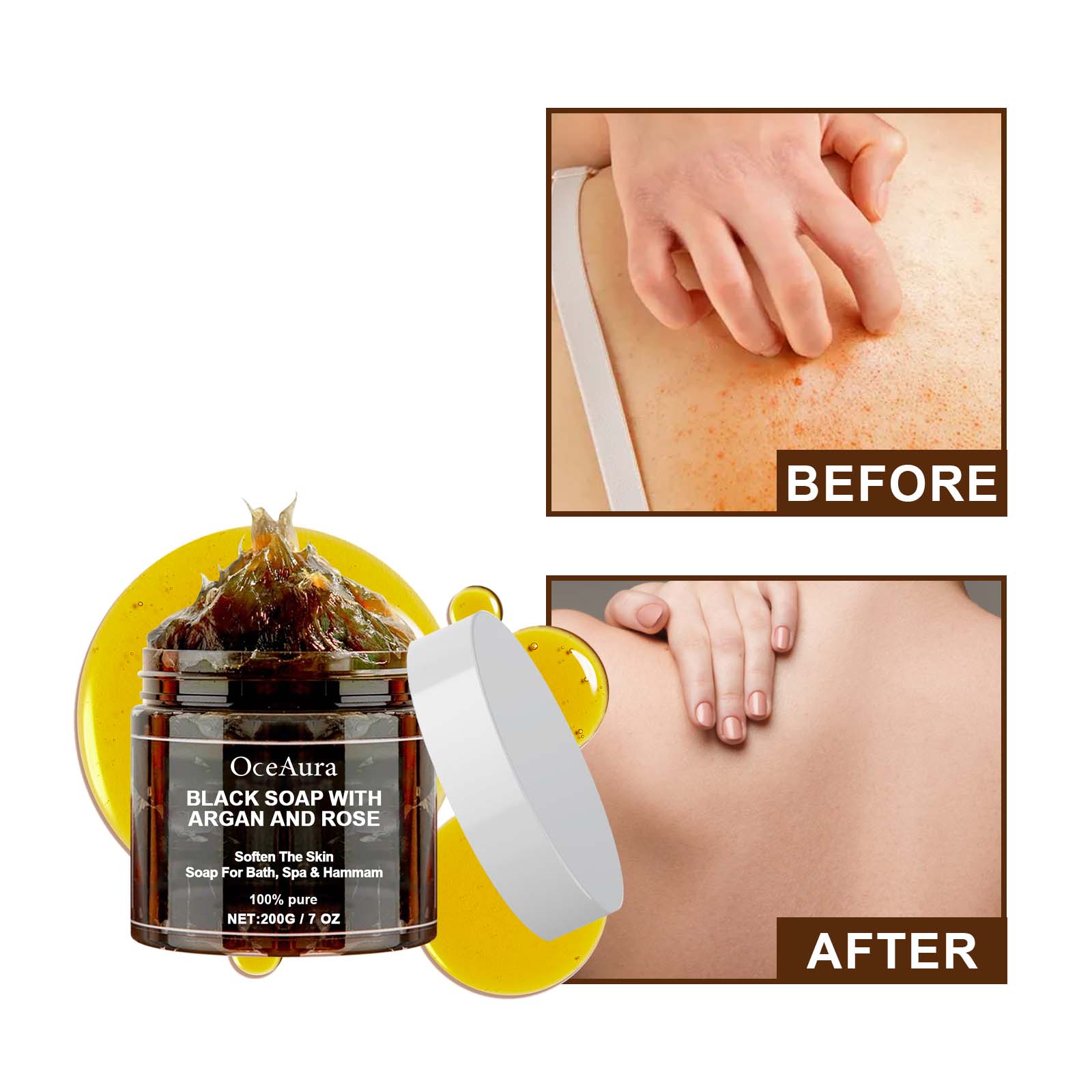 OCEAURA Schwarze Seife mit Arg – Castor Oil Soap Bewertung und Preis