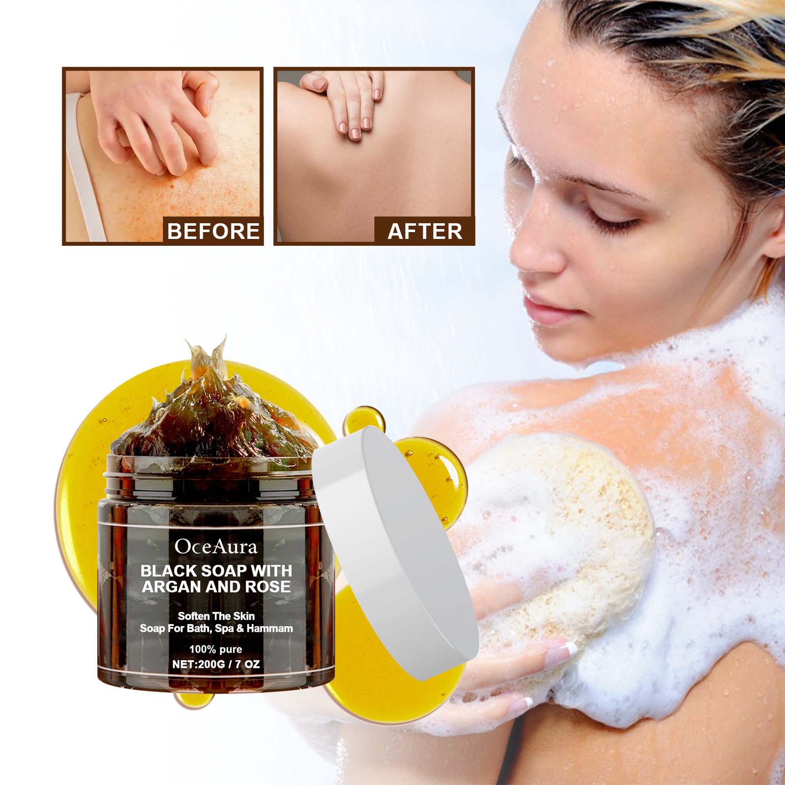 OCEAURA Schwarze Seife mit Arg – Castor Oil Soap Bewertung und Preis
