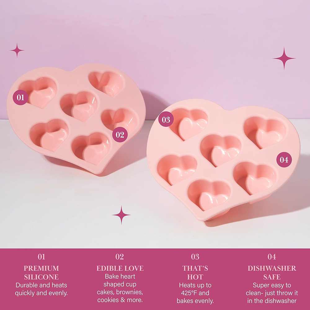 Herz-Silikonformen zum Valenti – Soap Making Jelly Bewertung und Preis